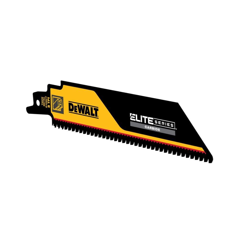 DEWALT ELITE SERIES Reciprocating Saw Blade 1pk Carbide Tipped 6