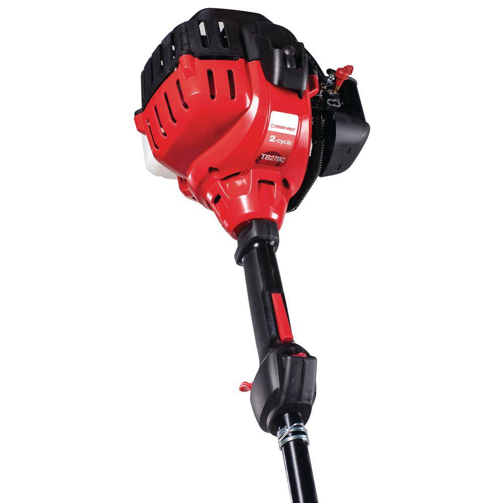 Troy-Bilt 27 cc Gas 2-Stroke Straight Shaft Attachment Capable Gas Brushcutter with String Trimmer Head Included TB27BC