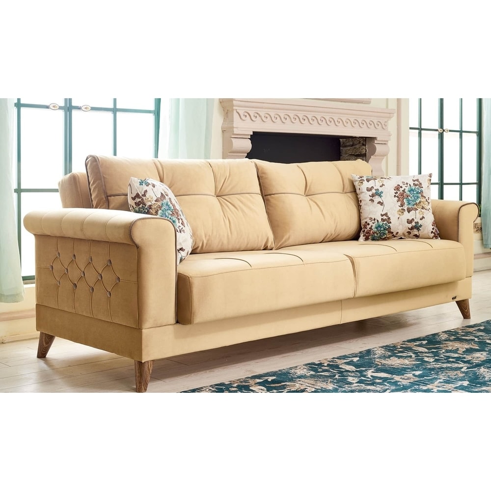 Rometa Convertible Sofa Sleeper  Yellow