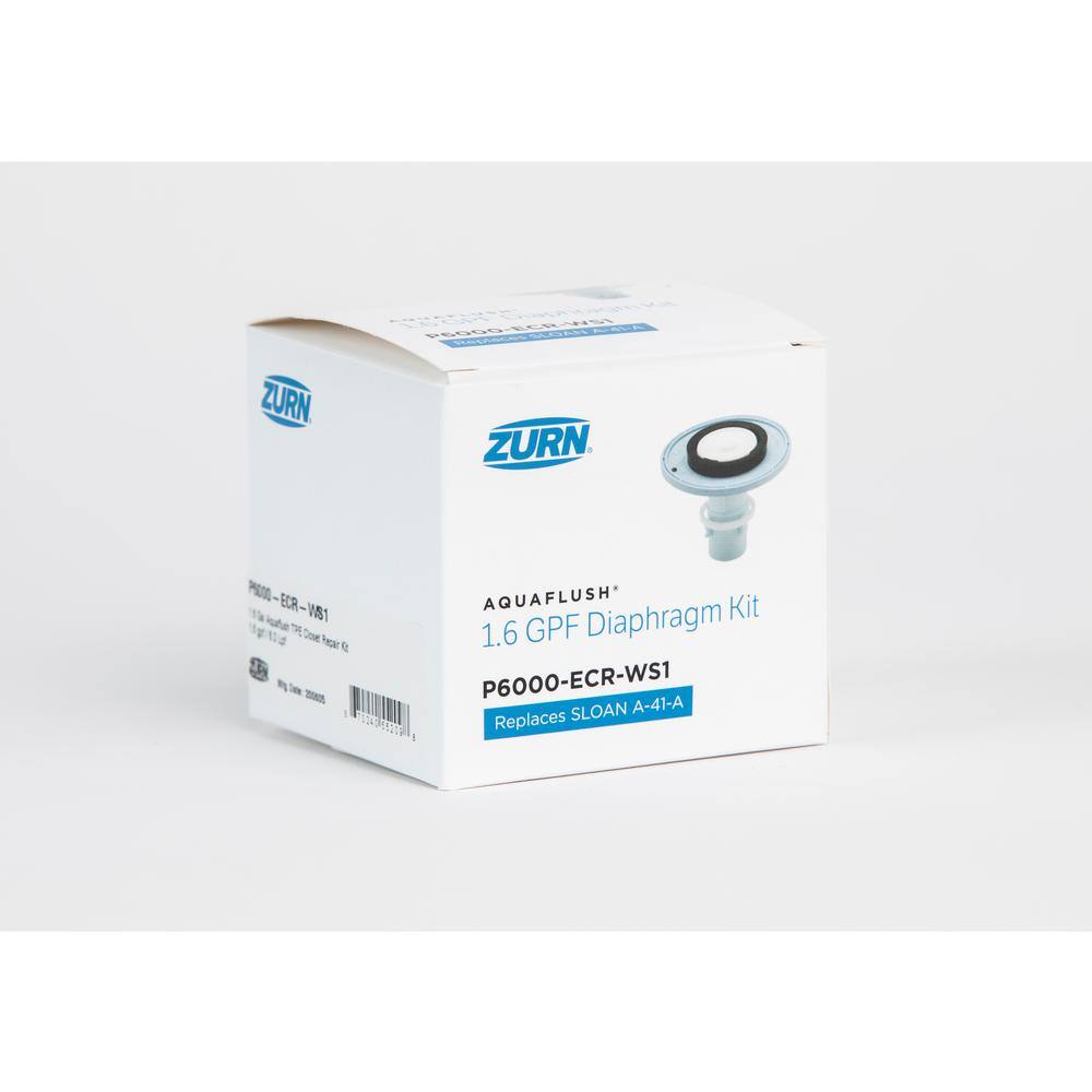 Zurn Water Closet RepairRetrofit Kit for 1.6 GPF AquaFlush Diaphragm Flush Valve P6000-ECR-WS1