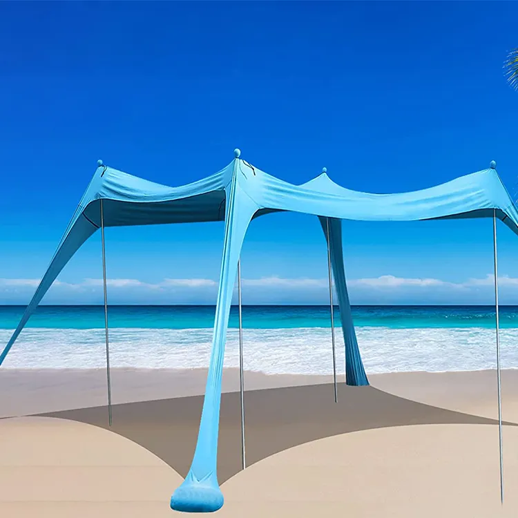 weatherproof sun shelter sun protection glamping fold stretch family gazebo marquee pop up camping shenzhen beach tent