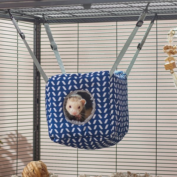 Frisco Herringbone Small Pet Plush Hanging Cube