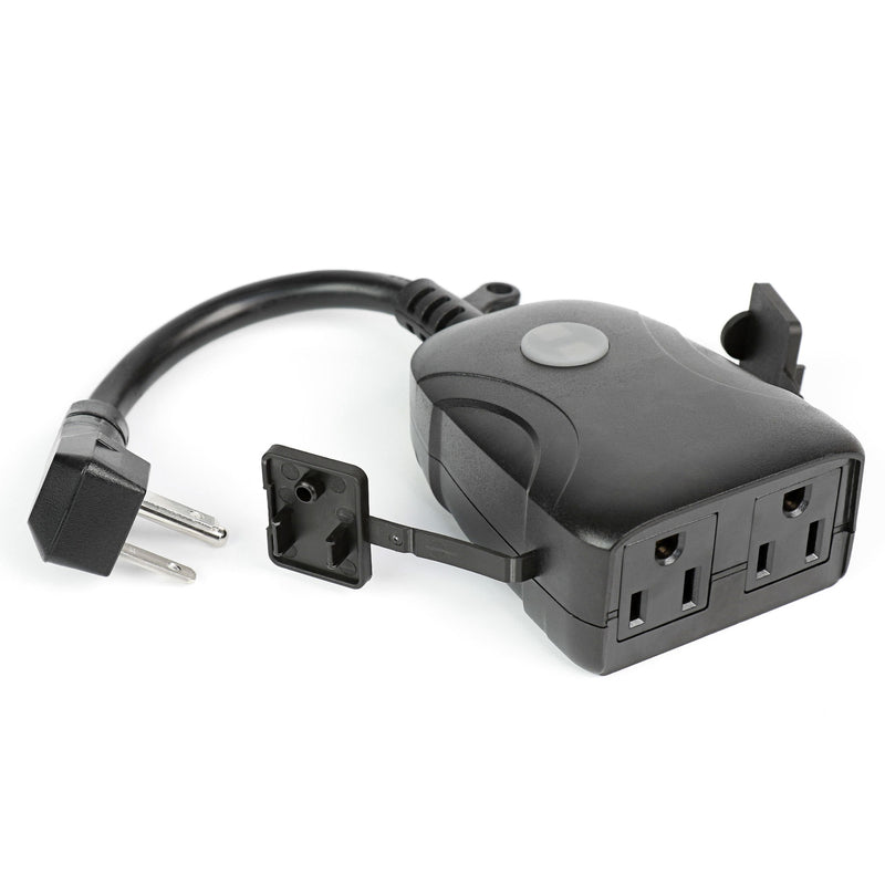 PLUG SMART OUTDR BLK 1PK