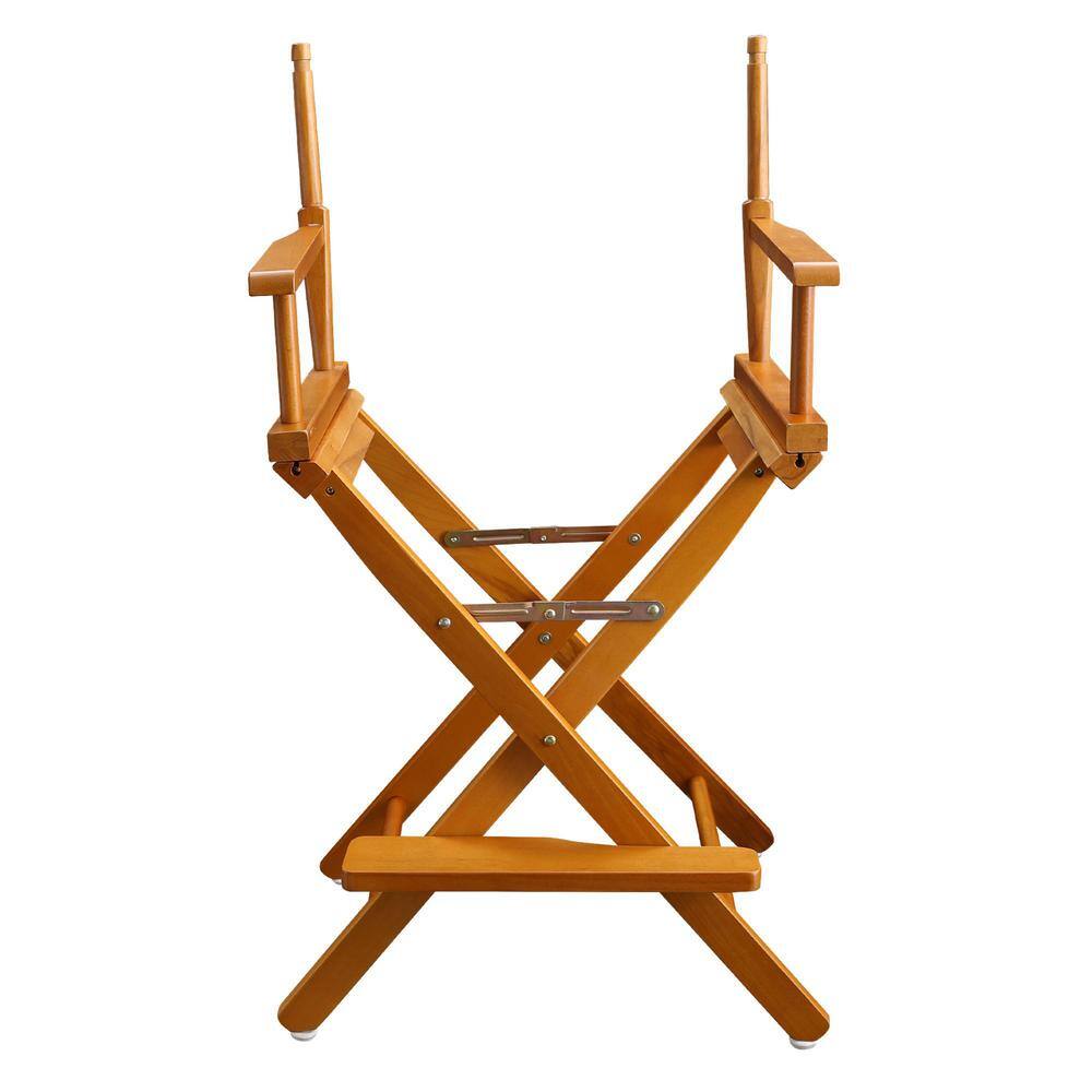 Casual Home 24 in. Seat Height Honey Oak New Solid Wood Director's Chair Frame Only Folding Chair 1-Chair Frame N220-05