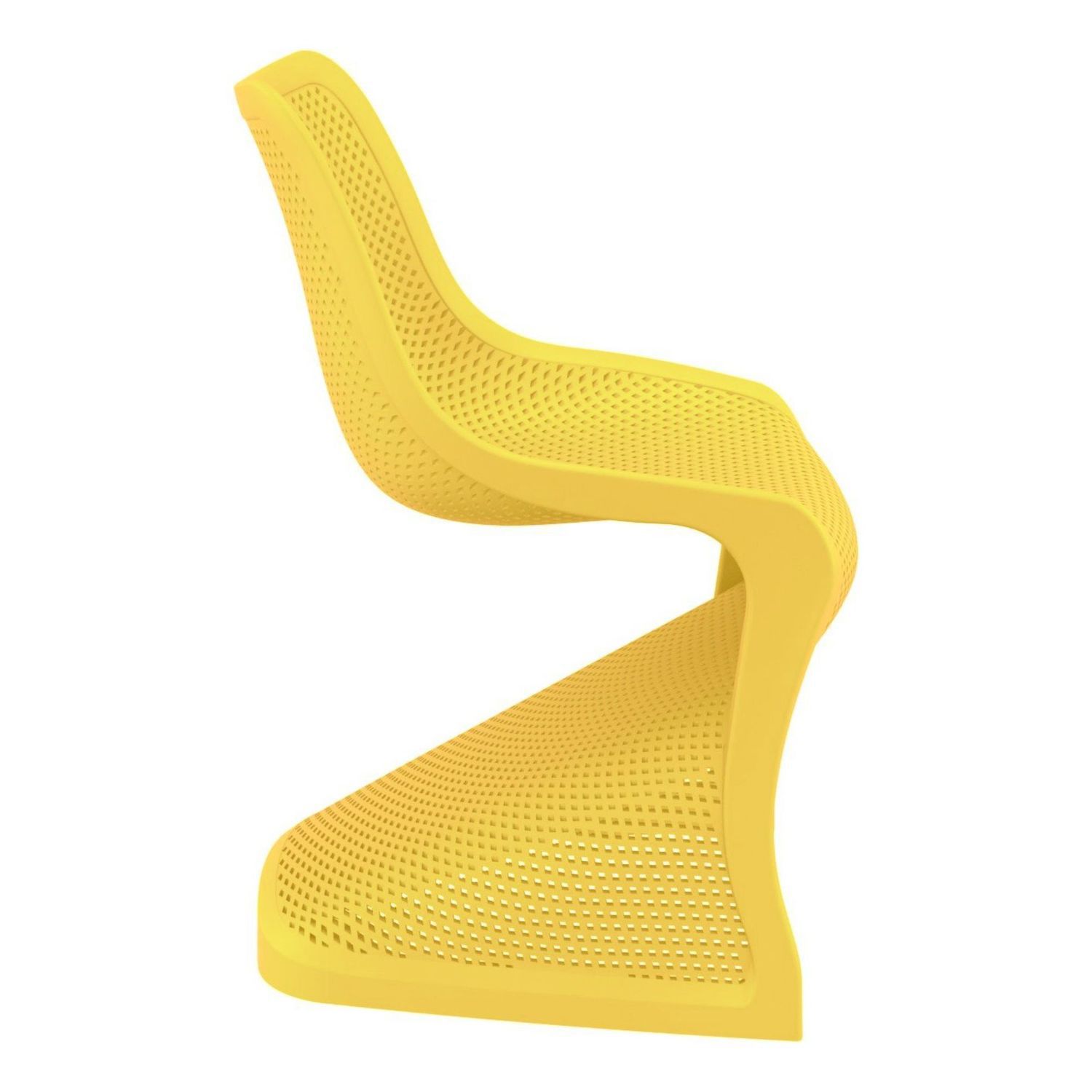 33.5 Yellow Outdoor Patio Dining Chair