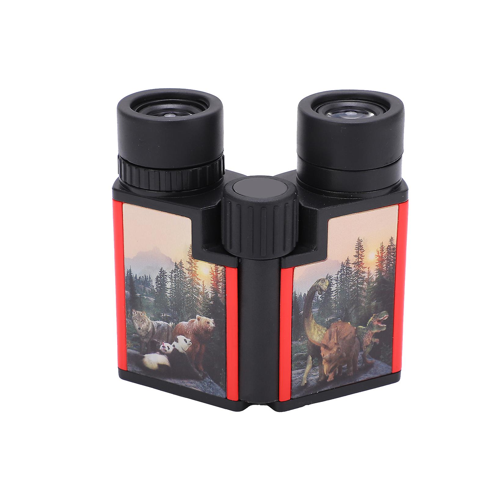 10x22 Children's Binoculars 3 Dimensional Sticker Optical Highdefinition Portable Binocular Telescope For Outdoor