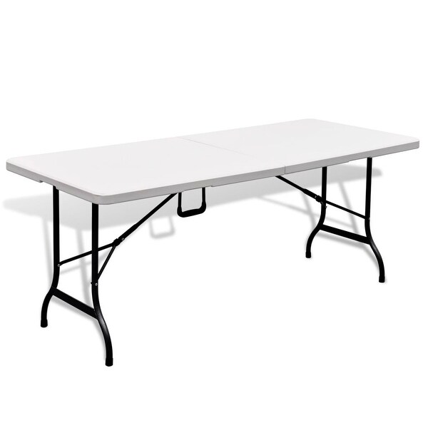 vidaXL Folding Patio Table White 70.9