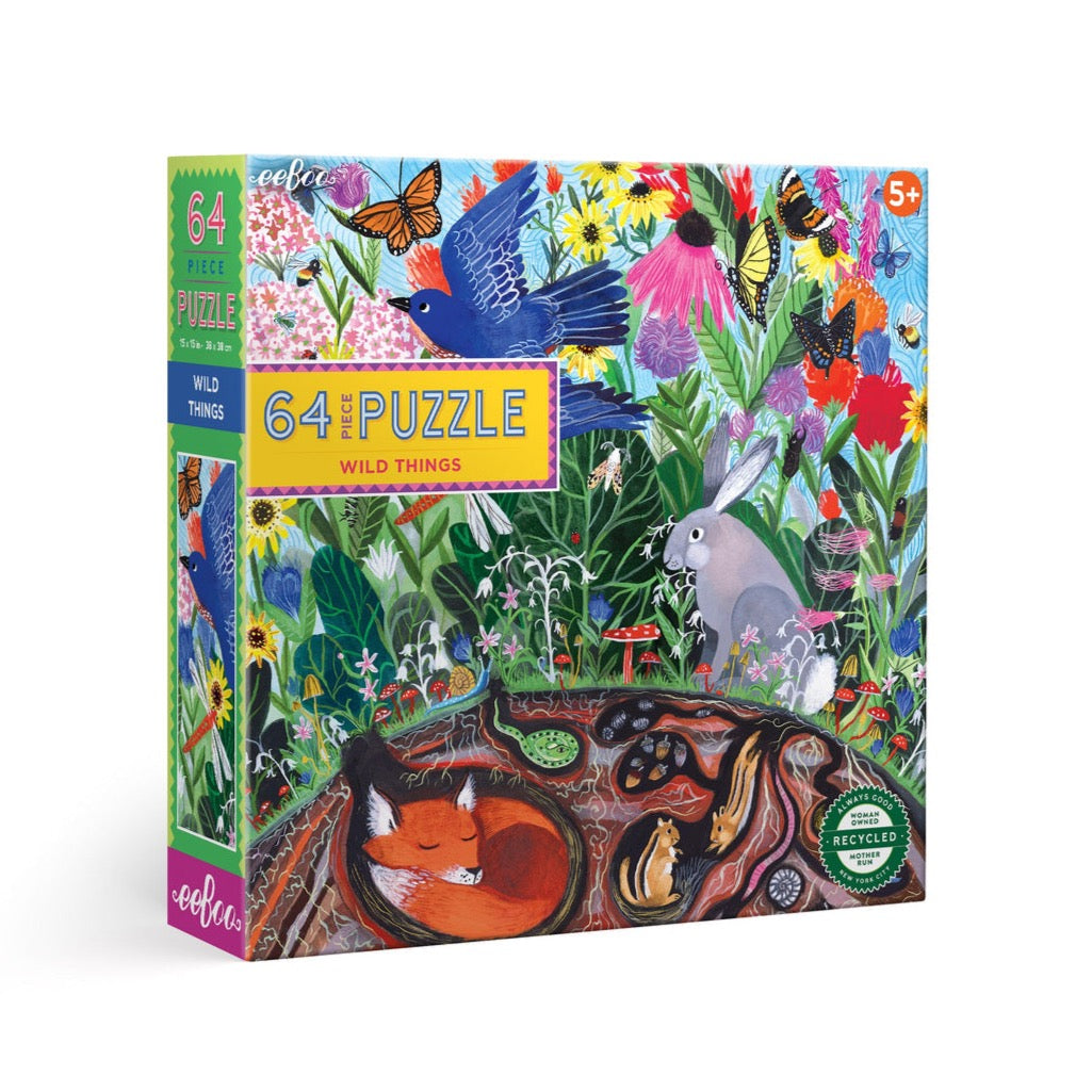 64 Piece Puzzle - Wild Things by Eeboo