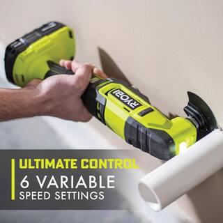 RYOBI ONE+ 18V Cordless Multi-Tool with FREE 2.0 Ah Battery PCL430B-PBP006