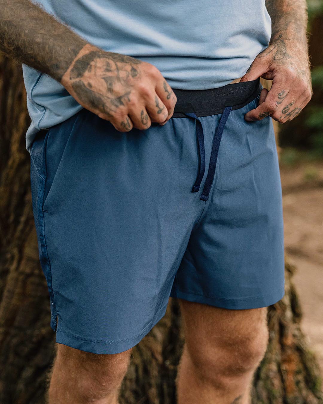 Descent Trail Recycled Shorts - Dark Denim