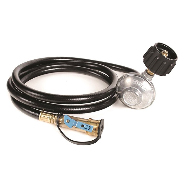 Camco Regulator With 6 Foot Propane Hose And Female Quick Connect Acme Nut For Low Pressure Gas Appliances Black gas Bottle Sold Separately