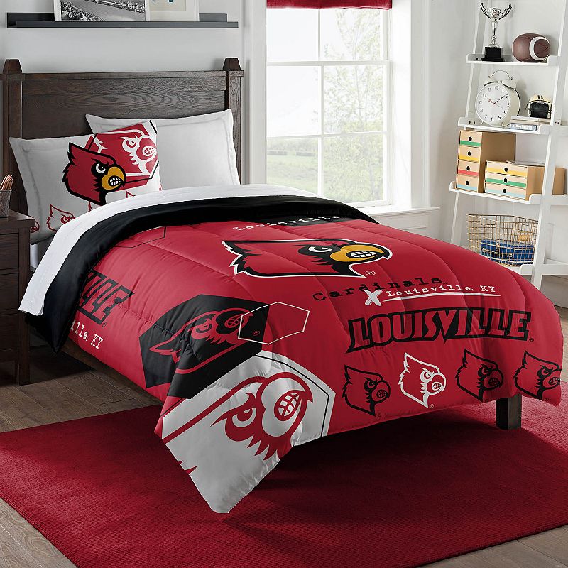 The Northwest Louisville Cardinals Twin Comforter Set with Sham