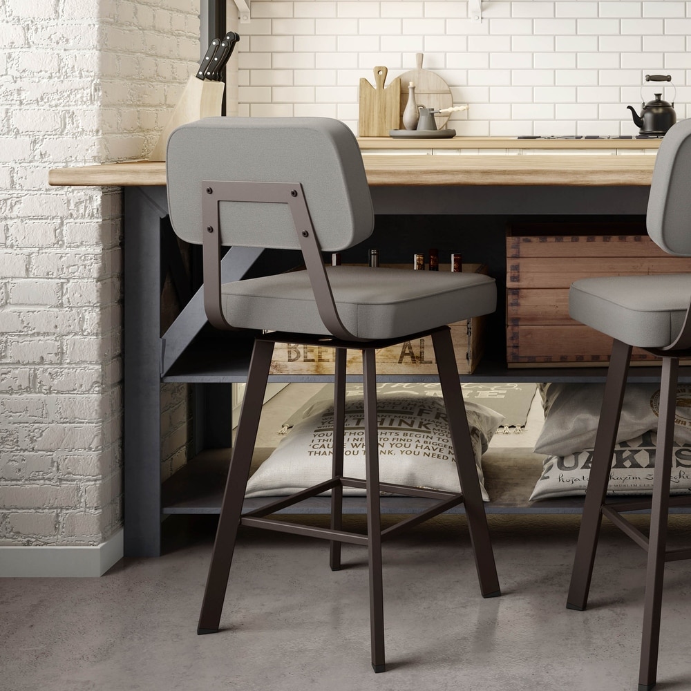 Amisco Clarkson Swivel Bar Stool