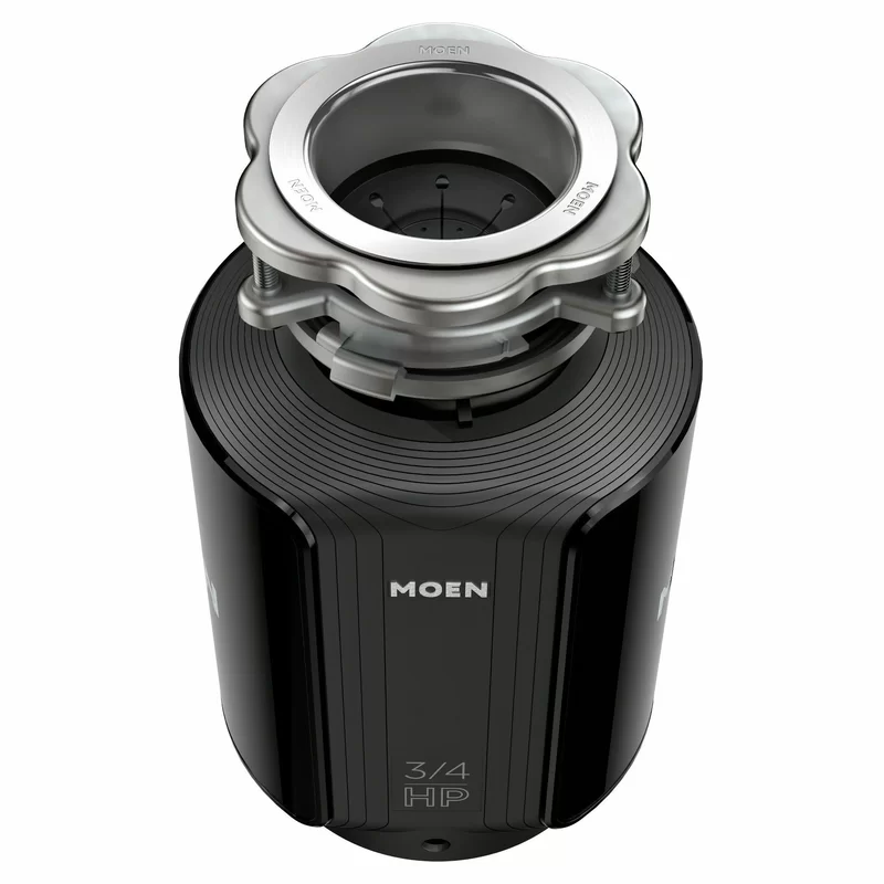 MOEN GXS75C Host Series 3/4 HP Space Saving Continuous Feed Garbage Disposal with Sound Reduction and Universal Mount