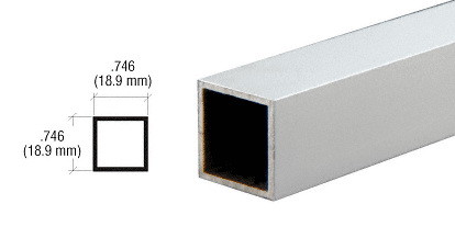 CRL 3/4 Square Tube Extrusion