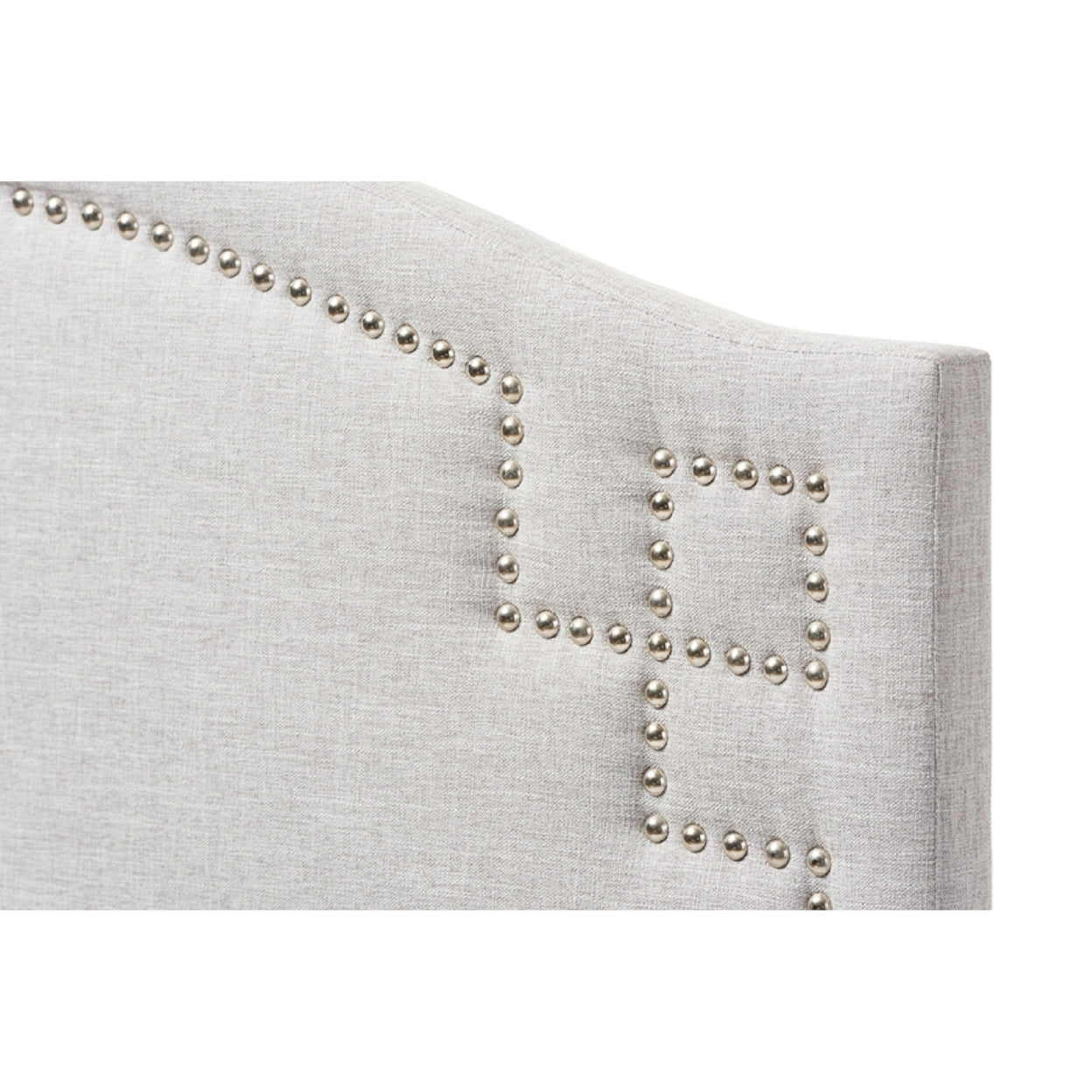 Baxton Studio Aubrey Modern and Contemporary Grayish Beige Fabric Upholstered Twin Size Headboard,Wholesale Interiors