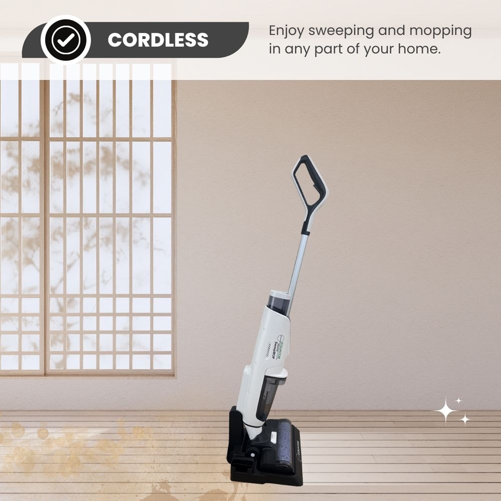 Equator Cordless Self Cleaning Wet/Dry Vacuum Sweep Mop for Hard floors and Carpets with Voice Prompt