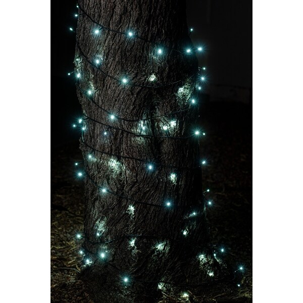 Syncfun 240 LED Cool White Christmas Lights Outdoor，78.4 FT on Reel，Green Wire String Lights