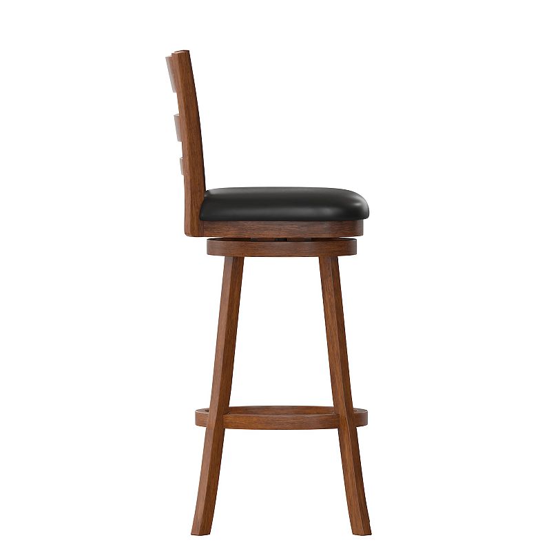 Taylor and Logan Zayne Ladderback Swivel Bar Stool