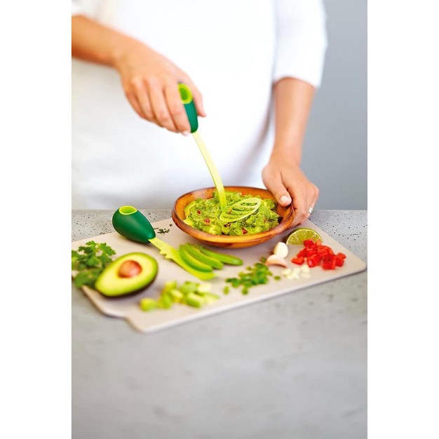 Kuhn Rikon 3 in 1 Avocado Knife With Non stick Coating Green