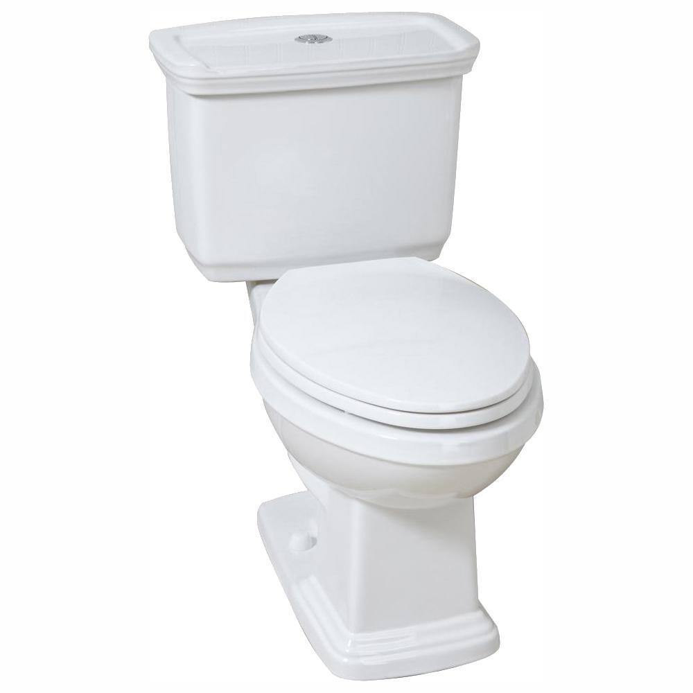 Glacier Bay 2-piece 1.0 GPF1.28 GPF High Efficiency Dual Flush Elongated Toilet in White N2430E