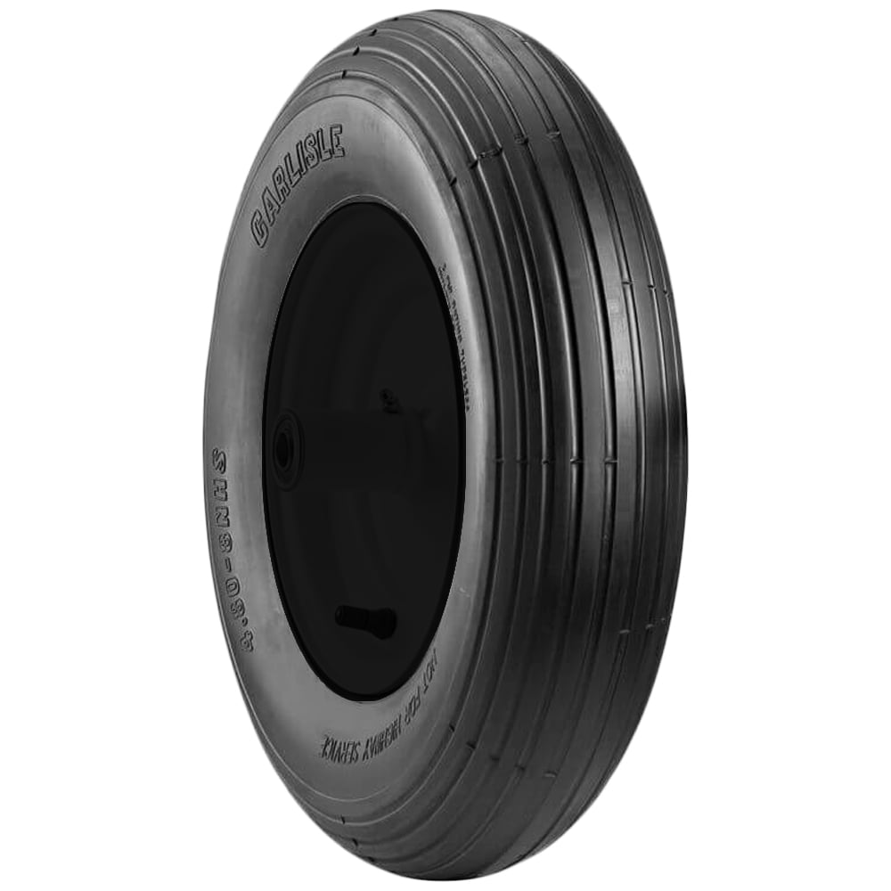 Carlisle Wheelbarrow Tire - 4.80-8 4ply Tubeless (Rim not included)