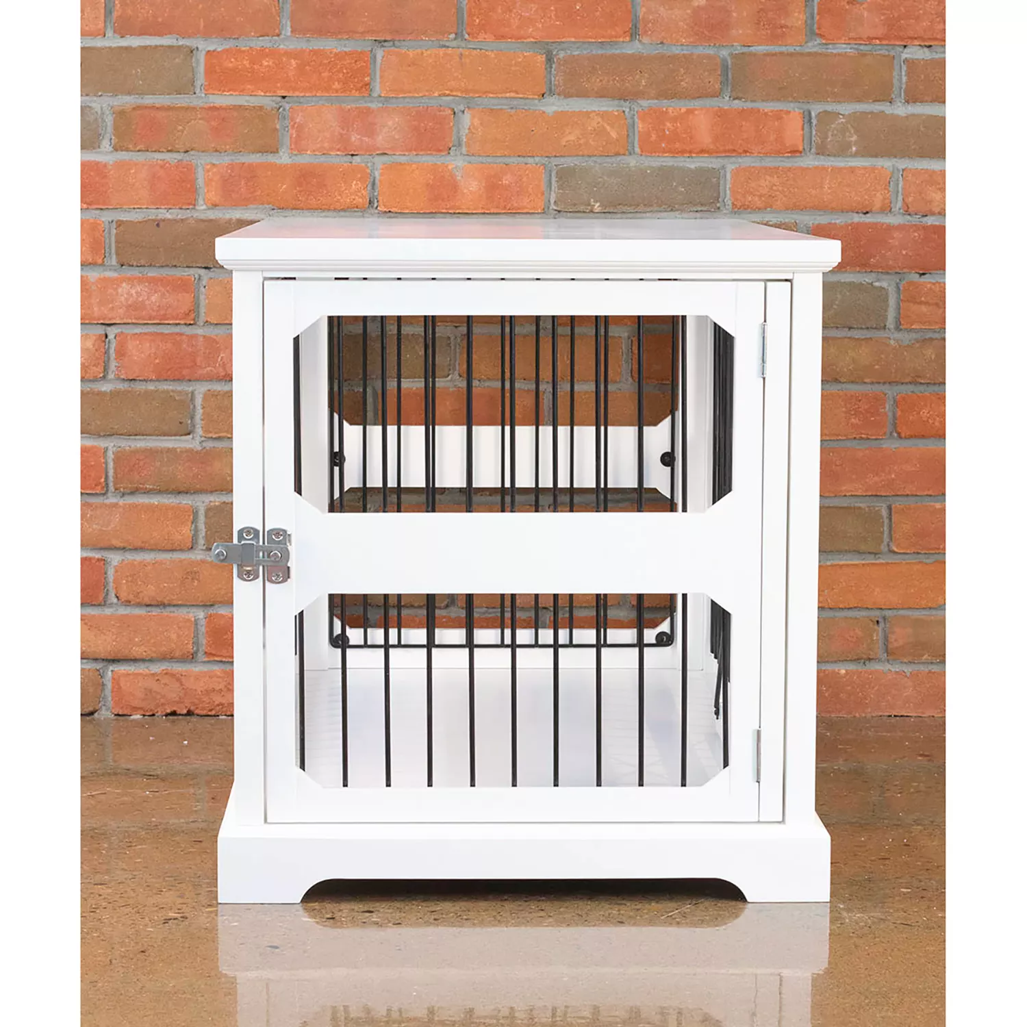 Zoovilla Medium Slide Aside Crate and End Table， White