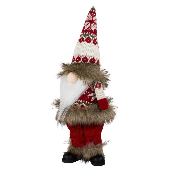 Standing Gnome with Knitted Outfit Christmas Figure