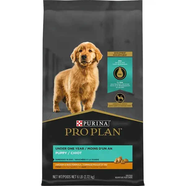 Purina Pro Plan Savor Shredded Blend Chicken and Rice Puppy Food