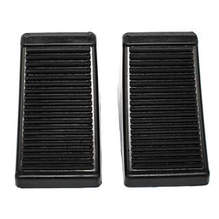 MaxxHaul 6-12 in. x 3-34 in. x 4 in. Rubber Wheel Chock with Eyelet (2-Pack) 50011