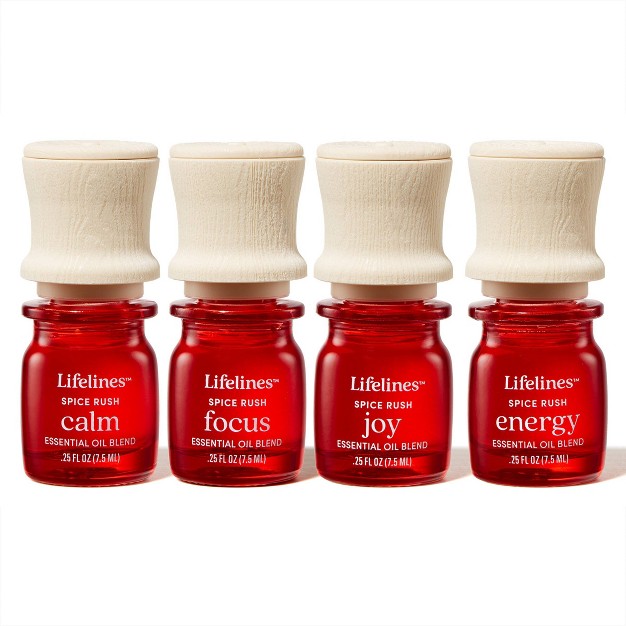 4pk Essential Oil Blends Spice Rush Lifelines