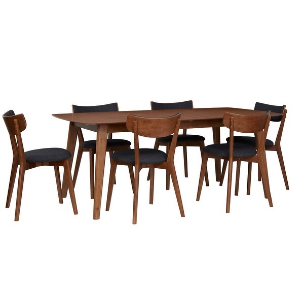 Rye Studio Santos Mid-Century Walnut Dining Chairs (Set of 2)