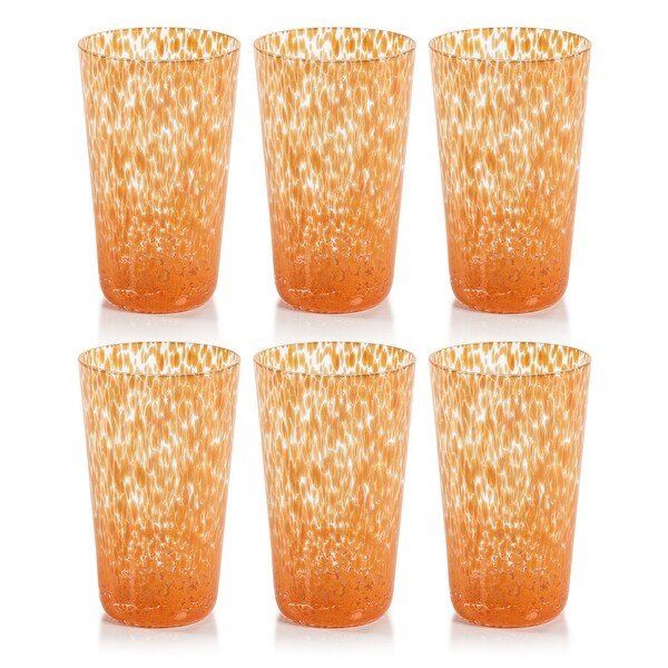 Willa Speckled Highball Glasses， Set of 6