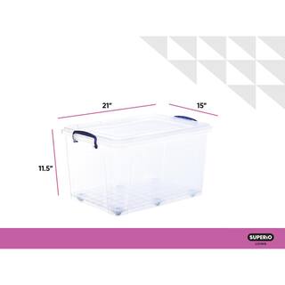 SUPERIO Superior 44-Qt. Deep Wheeled Storage Container 607