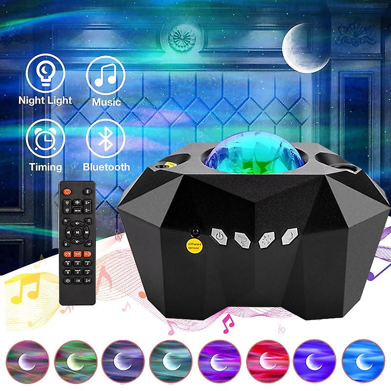 Laser Aurora Galaxy Starry Sky Projector Colorful Led Music Moon Nebula Projection Bedroom Decoration Atmospher Night Light New