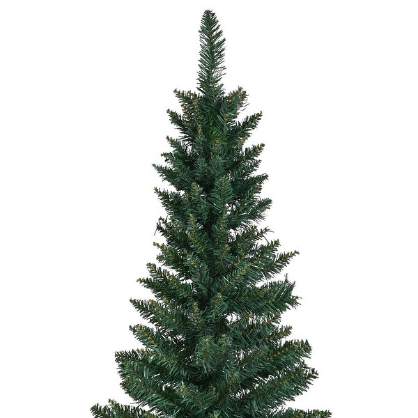 Costway 9Ft PVC Artificial Pencil Christmas Tree Slim w/ Stand Home