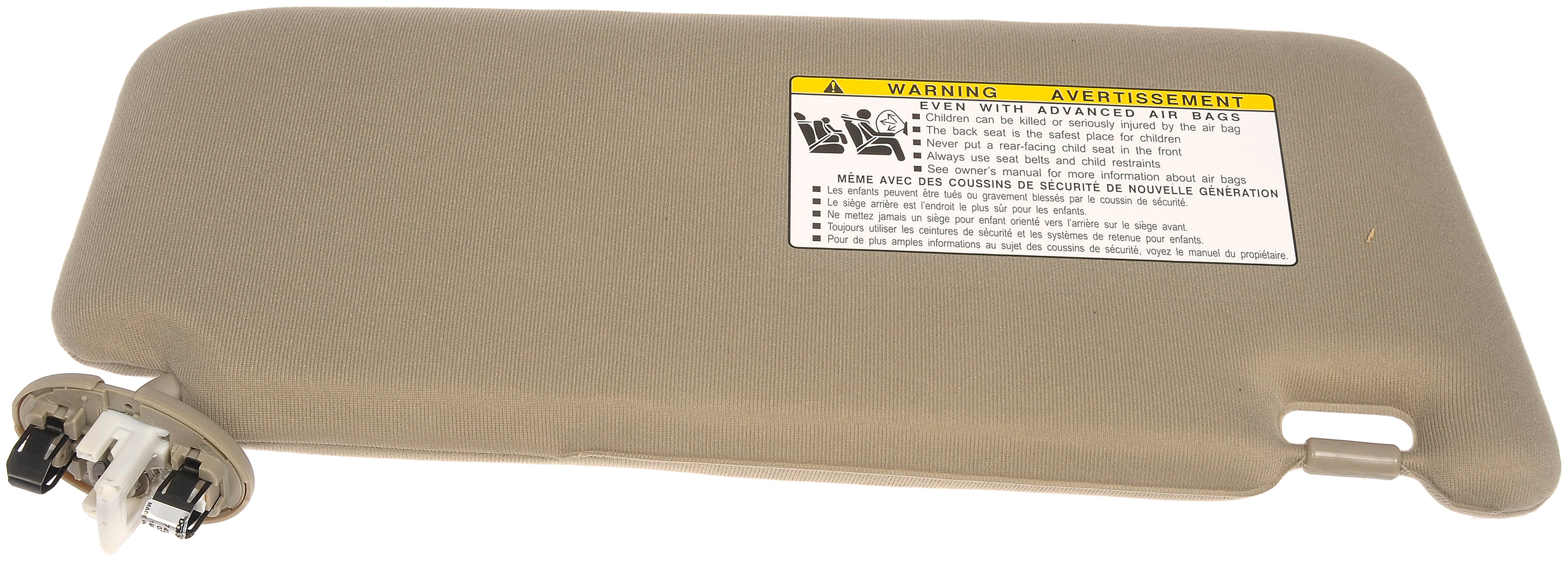 Dorman 74056 Driver Side Sun Visor Assembly for Specific Toyota Models， Beige