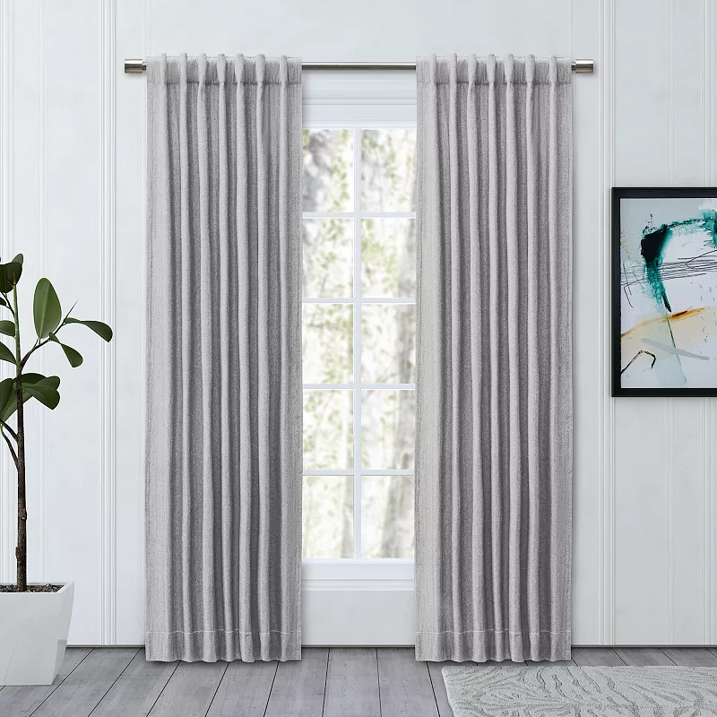 Chevron Triple Lined Rod Pocket W/back Tabs Panel Curtain