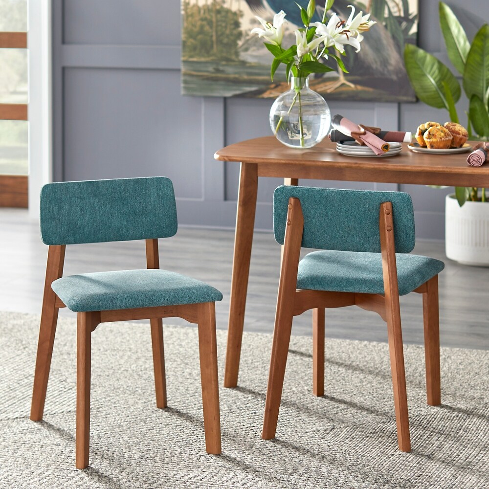 Simple Living Nettie Upholstered Dining Chair (Set of 2)