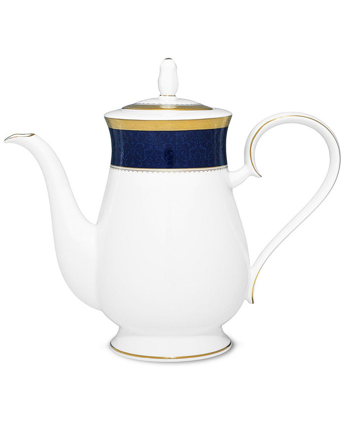 Noritake Odessa Cobalt Gold Coffee Server 48 Oz.