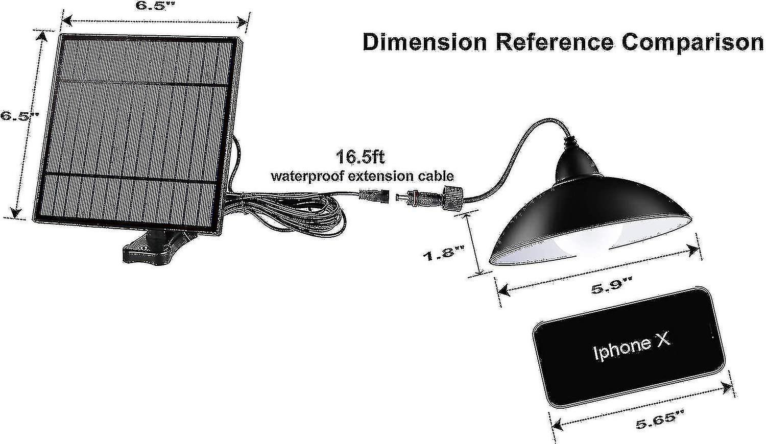 Lights Outdoor Indoor， 12 Led (equivalent To 50w Incandescent Brightness) Waterproof Remote Control Solar Pendant Light Hanging Lamp For Gaz