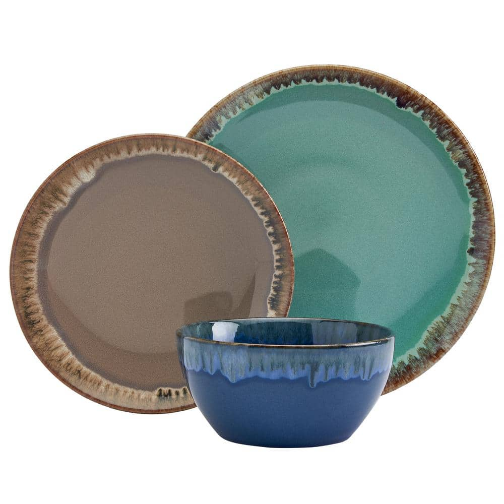 Tabletops Gallery Tuscon 12-Piece Stoneware Dinnerware Set (Service for 4) TTU-B8803-ECM