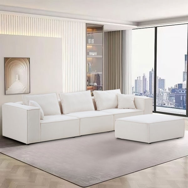 Williamspace Modern Upholstered Sectional Sofa for Living Room