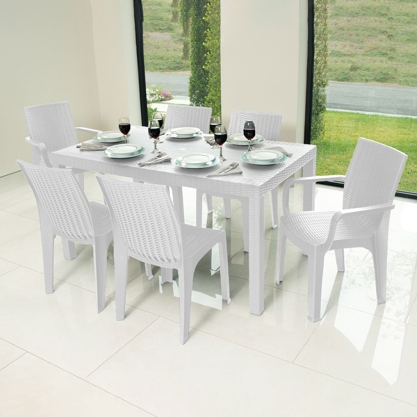 Inval Corsa 6Seat Dining Table and Chair Set.