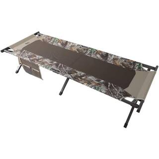 TR Cedar Deluxe Camo Heavy-Duty 300 lbs. Weight Capacity Folding Cot with Carry Bag TR-F20-HNT-023