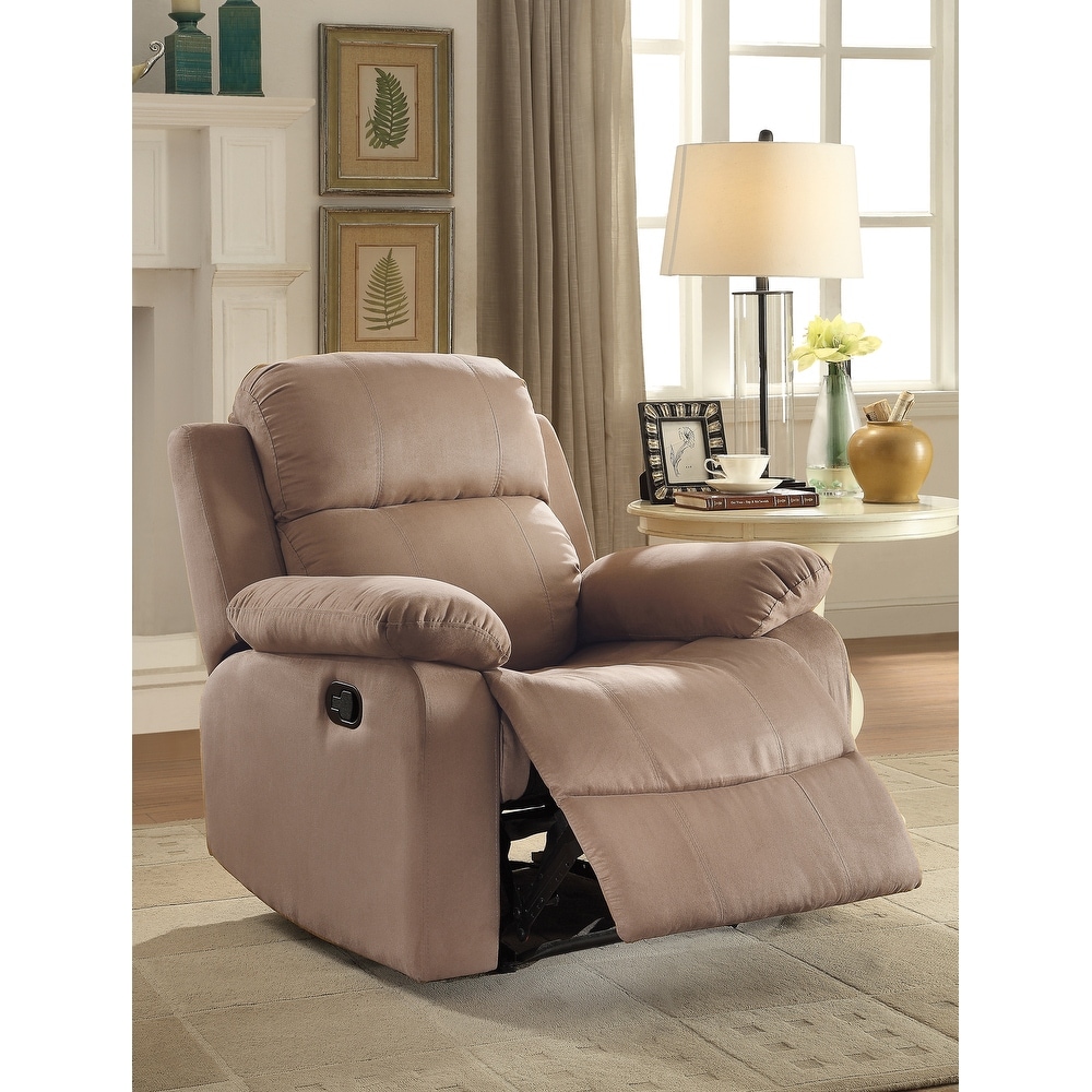 Recliner with Motion Reclining Mechanism and Pillow Top  External Latch Handle for Family Living Room Etc