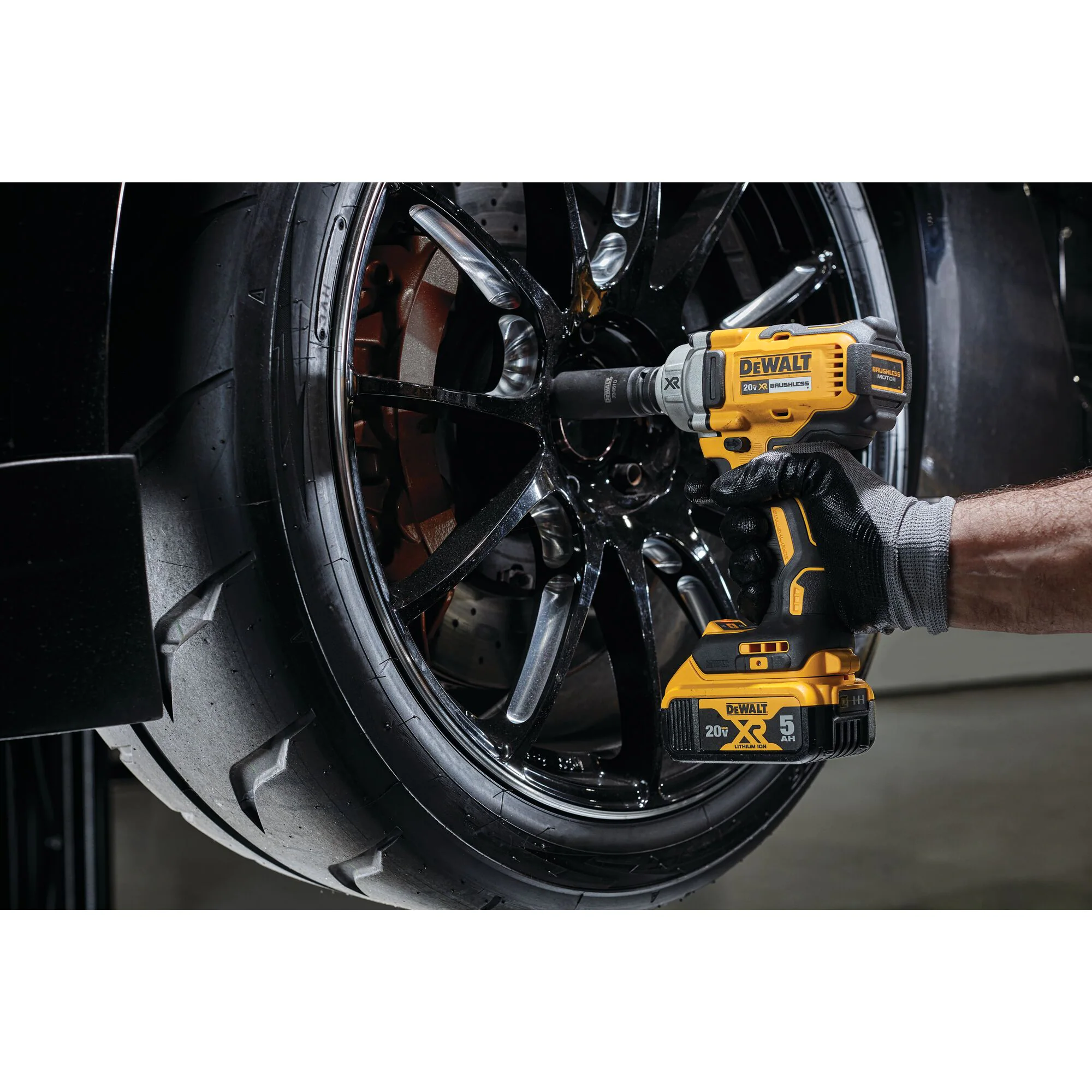 DEWALT DCF896HB 20-Volt MAX XR Cordless Brushless 1/2 in. Mid-Range Impact Wrench with Hog Ring Anvil and Tool Connect (Tool-Only)