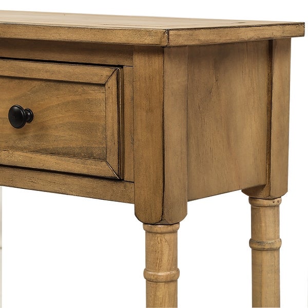 Nestfair Console Table with Drawers and Shelf