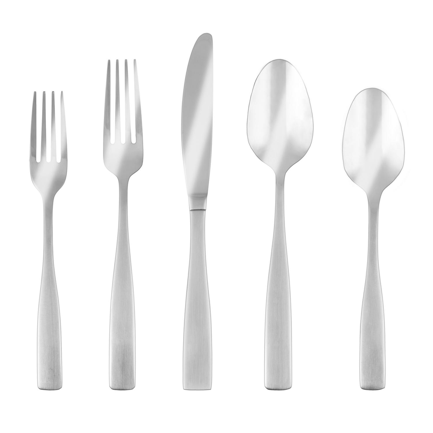 Cambridge Silversmiths Revive Satin 77-Piece Expanded Flatware Set， Service for 12