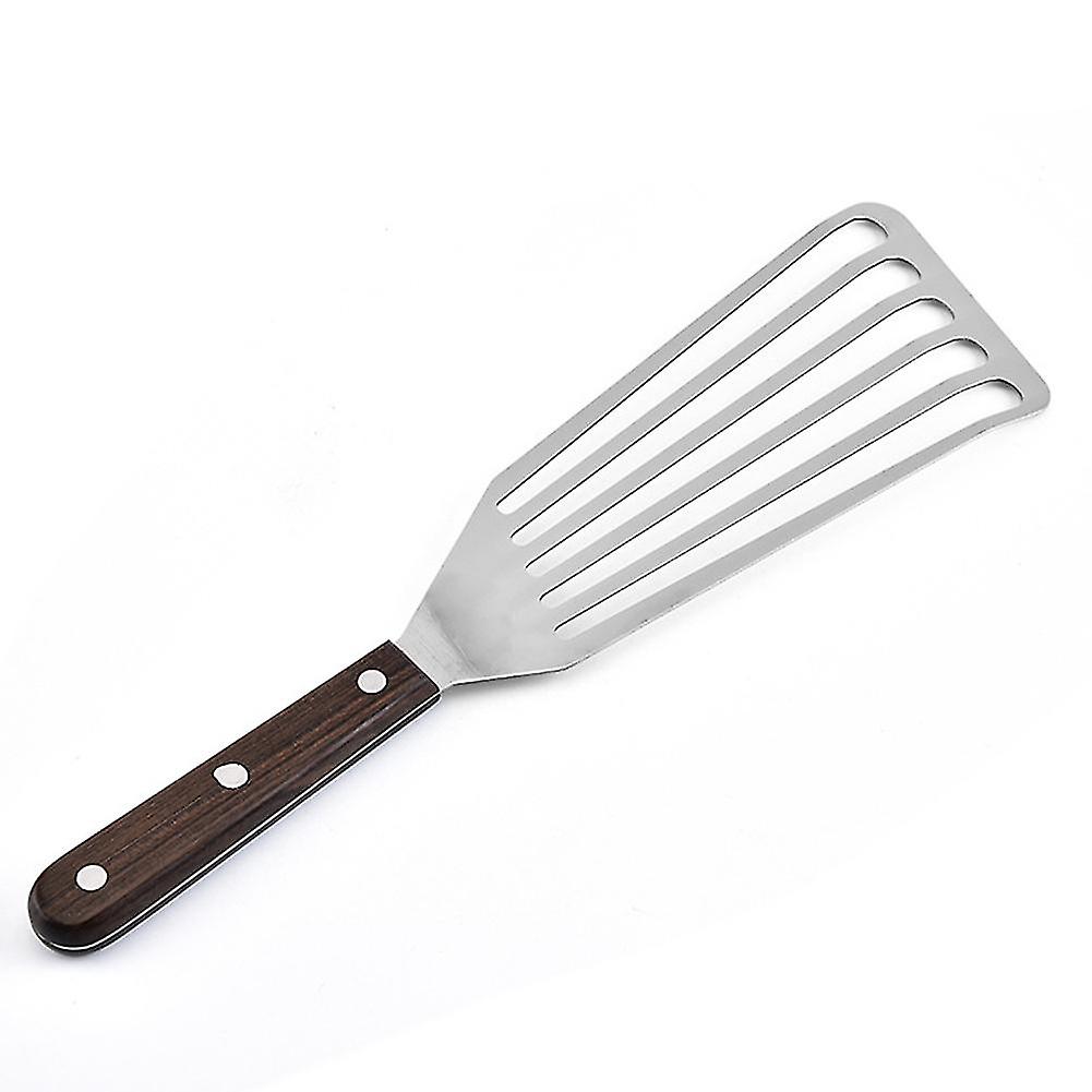 Slotted Turner Flexible Kitchen Flipper Stainless Steel Fish Spatula Shovel